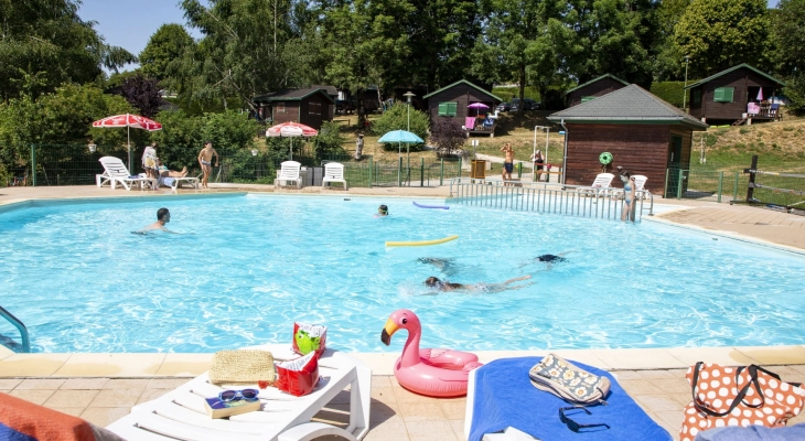 Swimming pool, Camping de Tauves