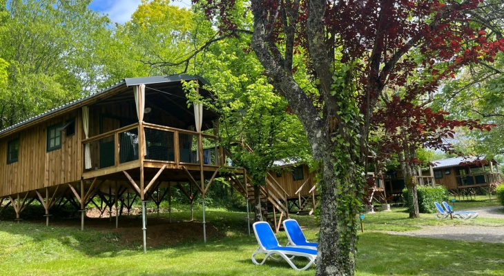 Ausgefallene Unterkunft, Campingplatz Collonges la Rouge