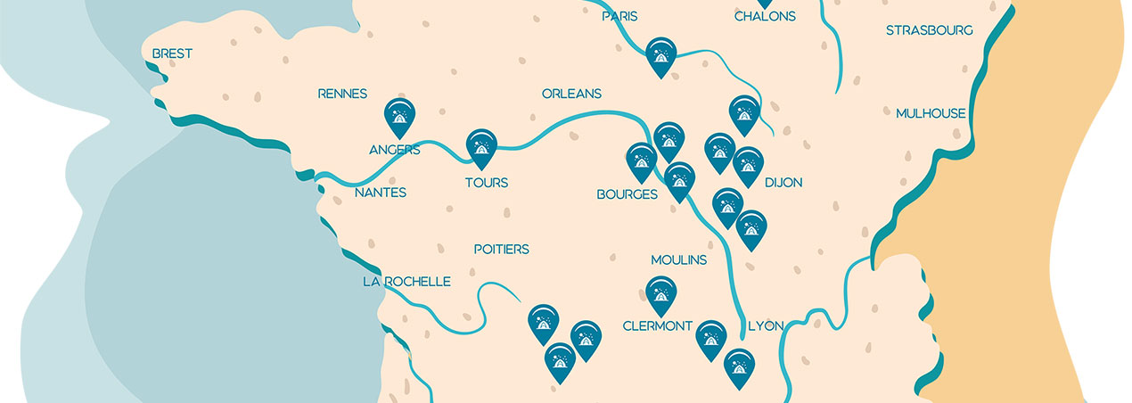 Cart de France des campings Terracamps
