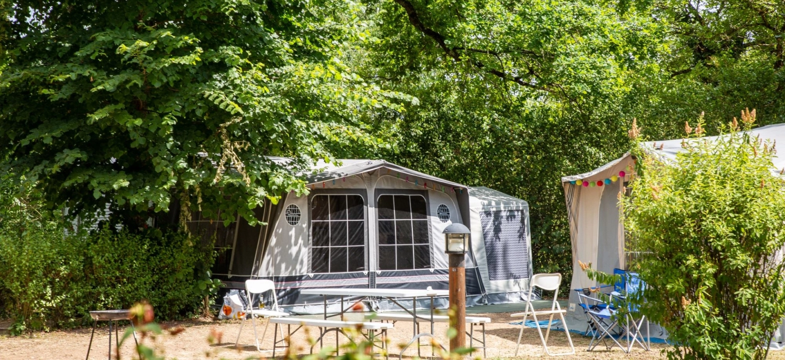 Pitches for caravans or camper vans