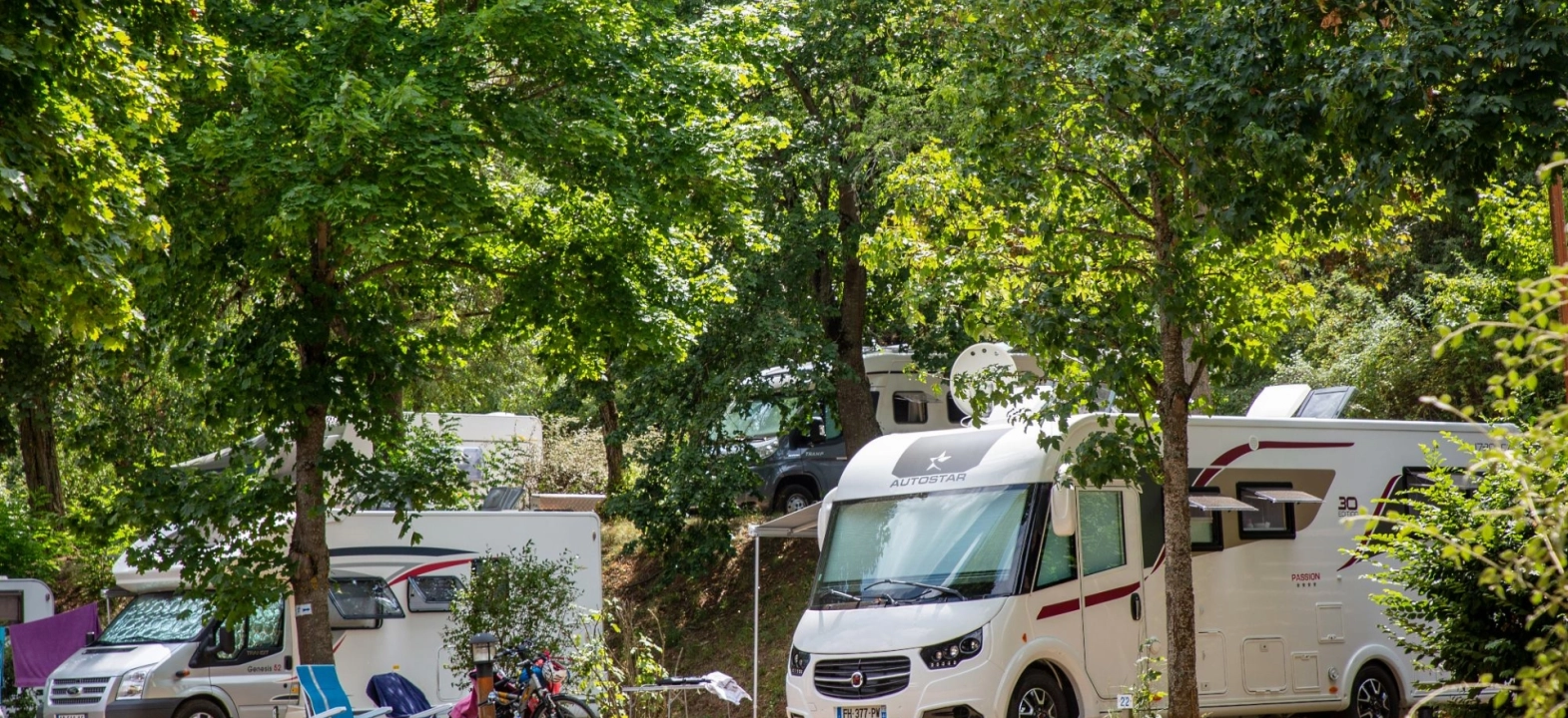 Pitches for caravan/camper van/tent