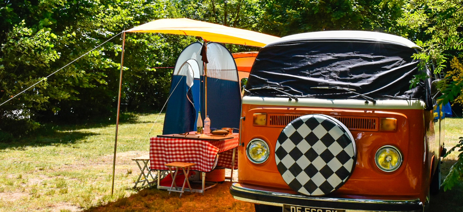 Pitches for caravans or camper vans