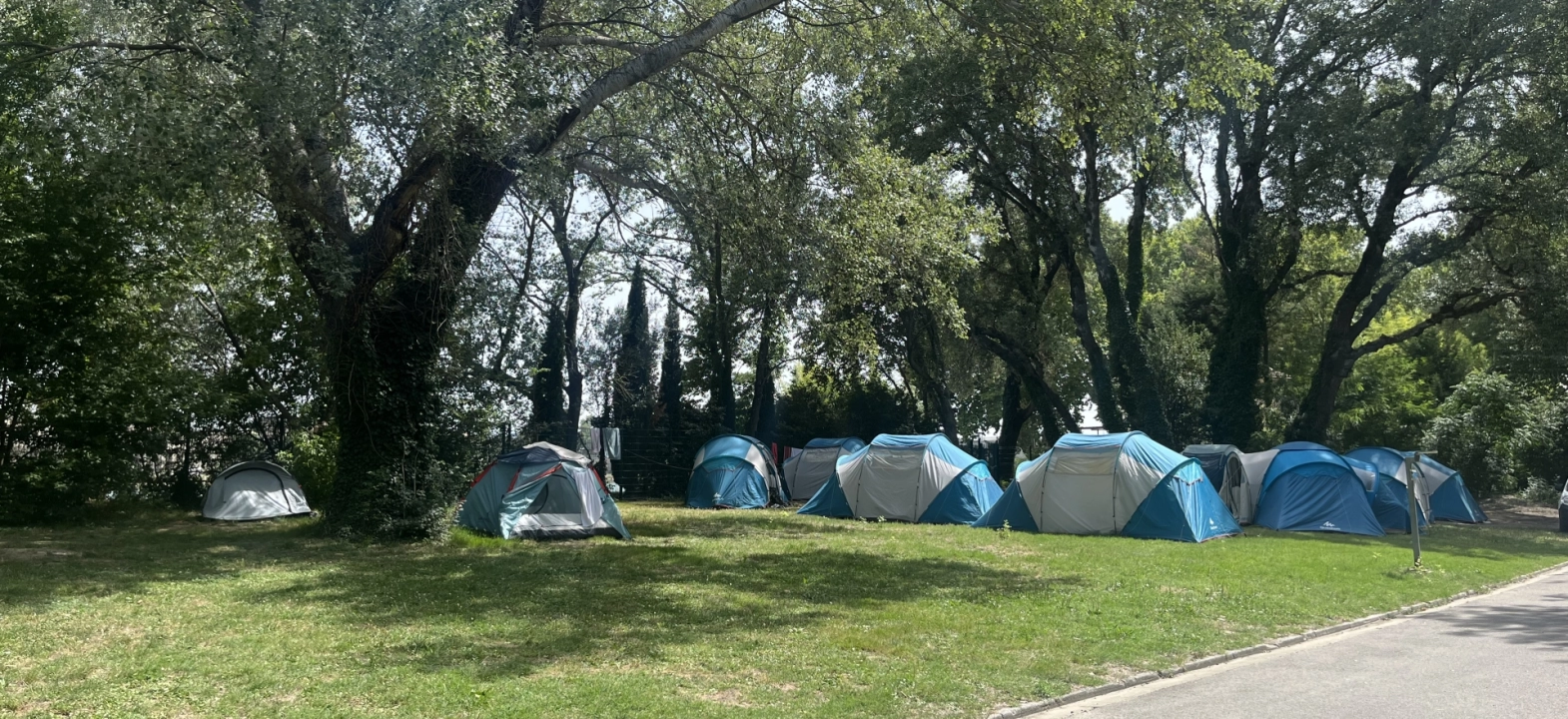 Pitches for cycle/hiker stopover