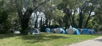 Pitches for cycle/hiker stopover