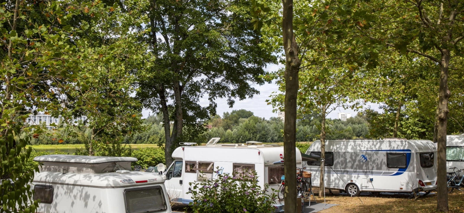Pitches for caravan/camper van/tent