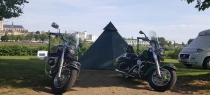 Pitches for cycle/hiker stopover