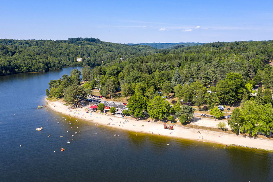 Aerial view of  Lac de la Valette